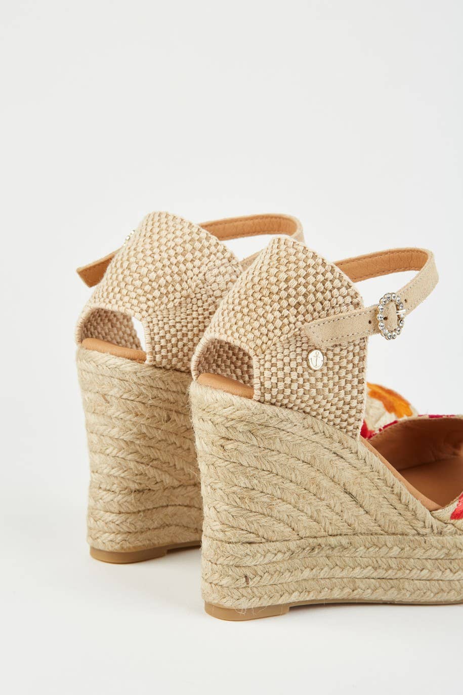 La Valeta Espadrilles-Ibera Factory Shoes slu - Venta al por mayor Zapatillas urbanas - Mujer - Camelia Peep Toe | Cuñas Bordadas3