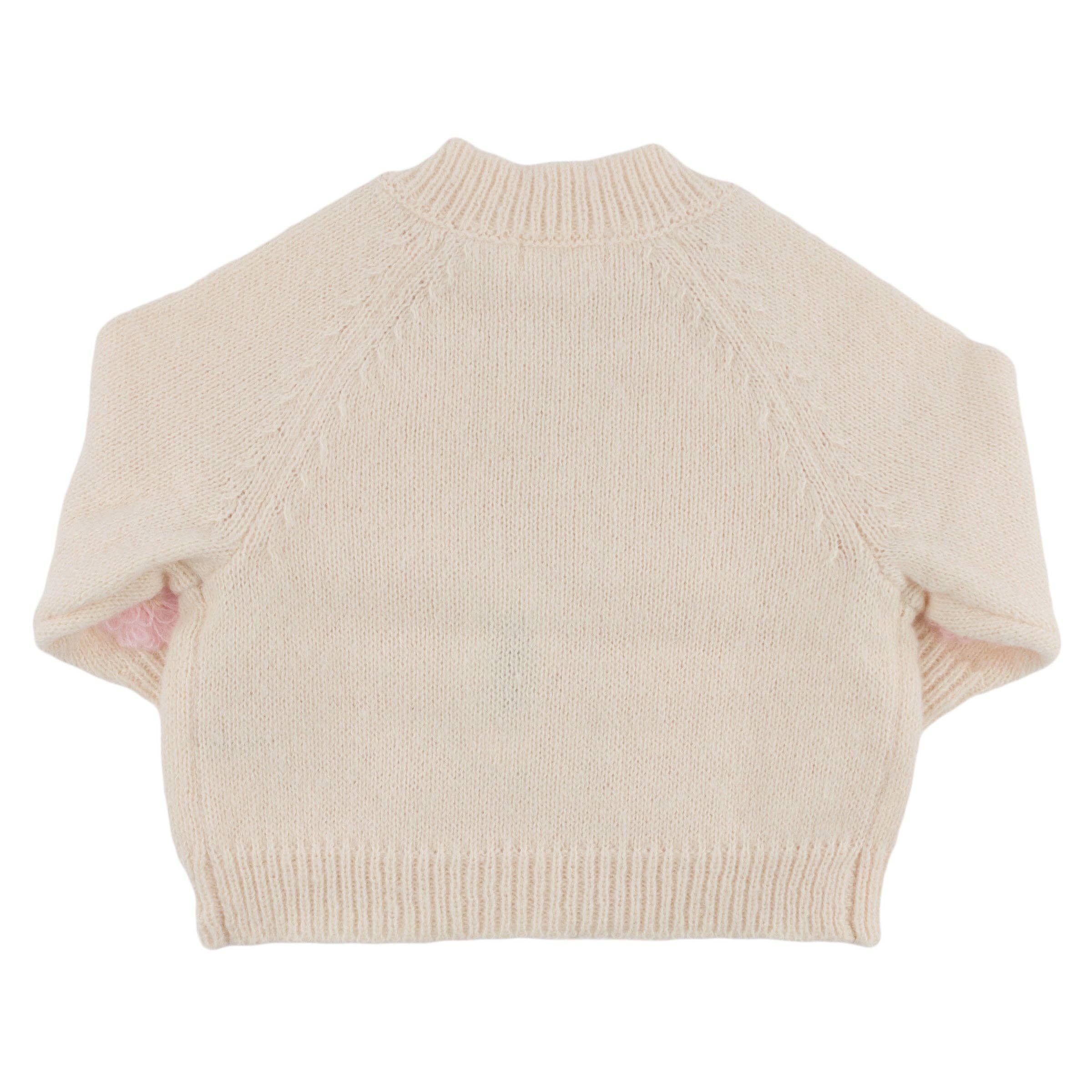 Cream Scandi Flower Cardigan för wholesale på Faire1