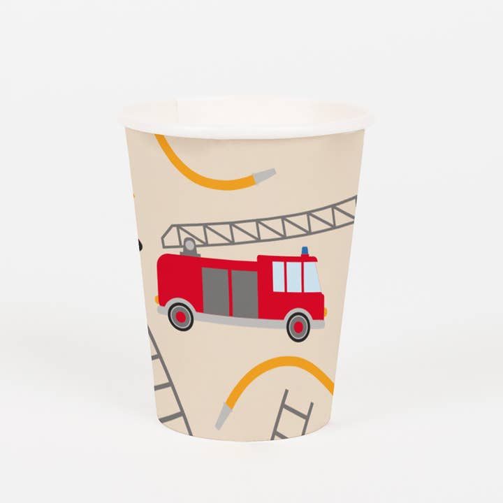 My Little Day - Wholesale Disposable Cup - 8 CUPS - FIREFIGHTER