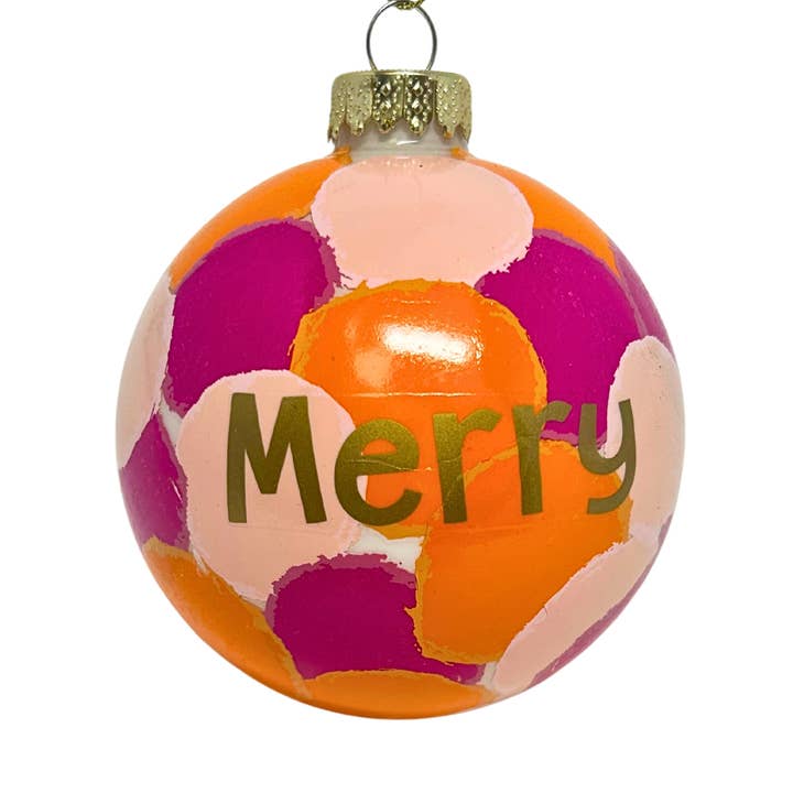 Merry Painting Christmas Ornament 4" for wholesale by David Christopher's Collection