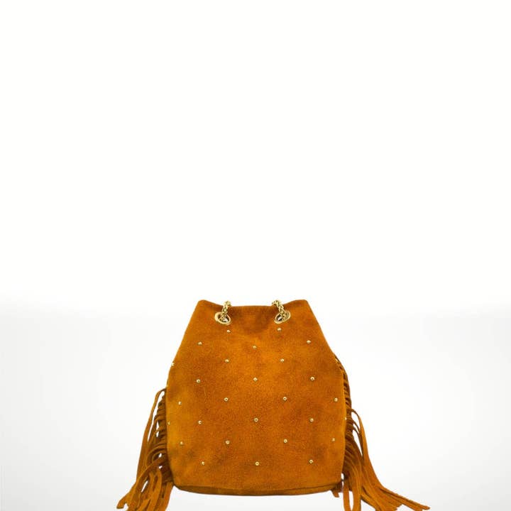 ITALIAN'S LEATHER - Wholesale Shoulder bag – women's - Flora ² Suede leather shoulder bag2