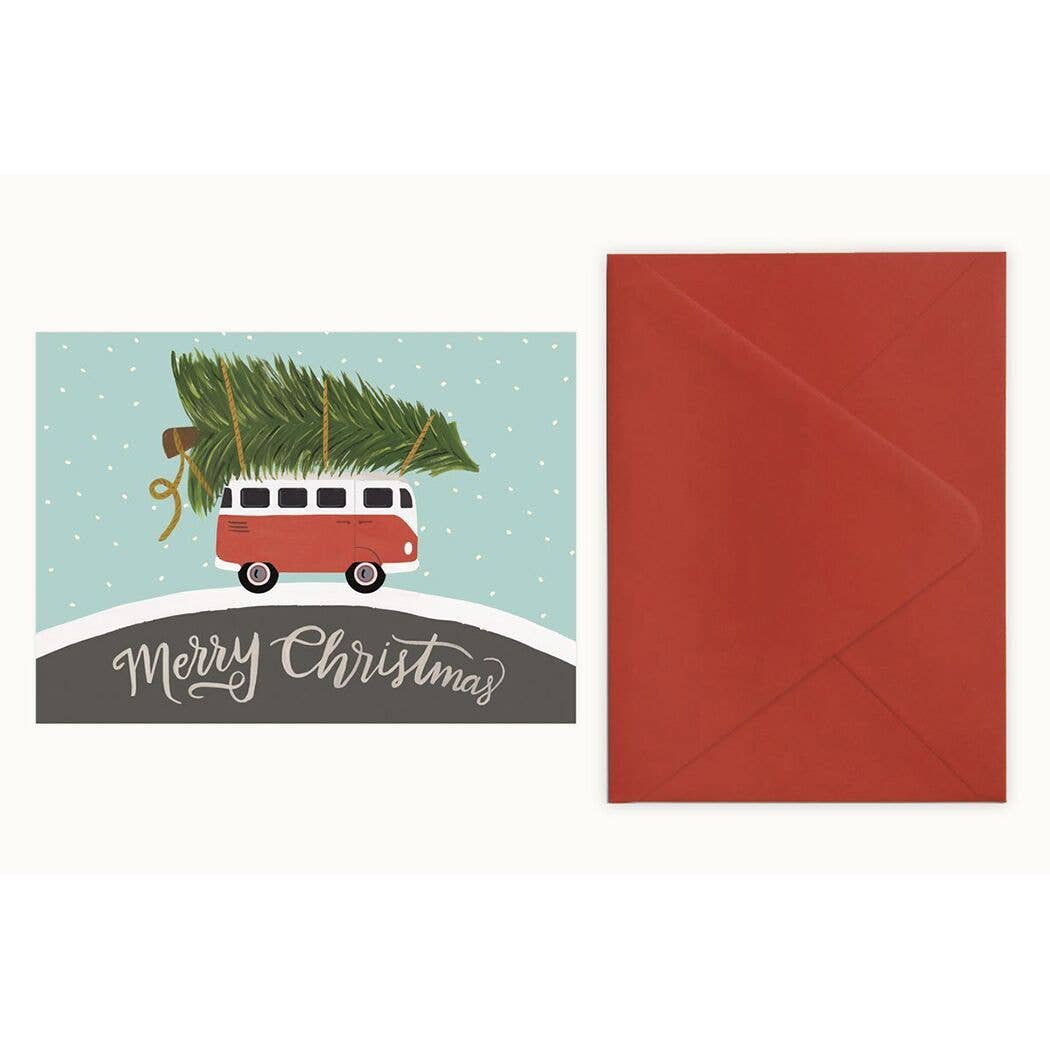 LoveLight Paper – postal de Natal por atacado – Carro de Natal - Cartão de Natal1