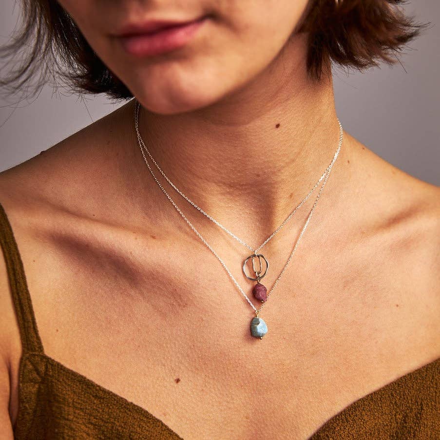 Laura J Designs – Großhandel Kette mit Anhänger/Charm – Azaleen-Halskette2