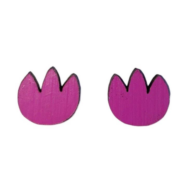 Tulpan handmålade träpinnar i varmrosa (+ färger) för wholesale av Shock of Grey