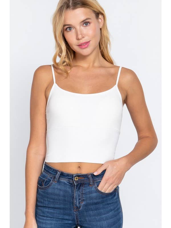 Vanilla Monkey - Wholesale Camisole - Women's - Bra Cup Crop Rib Knit Cami Top13
