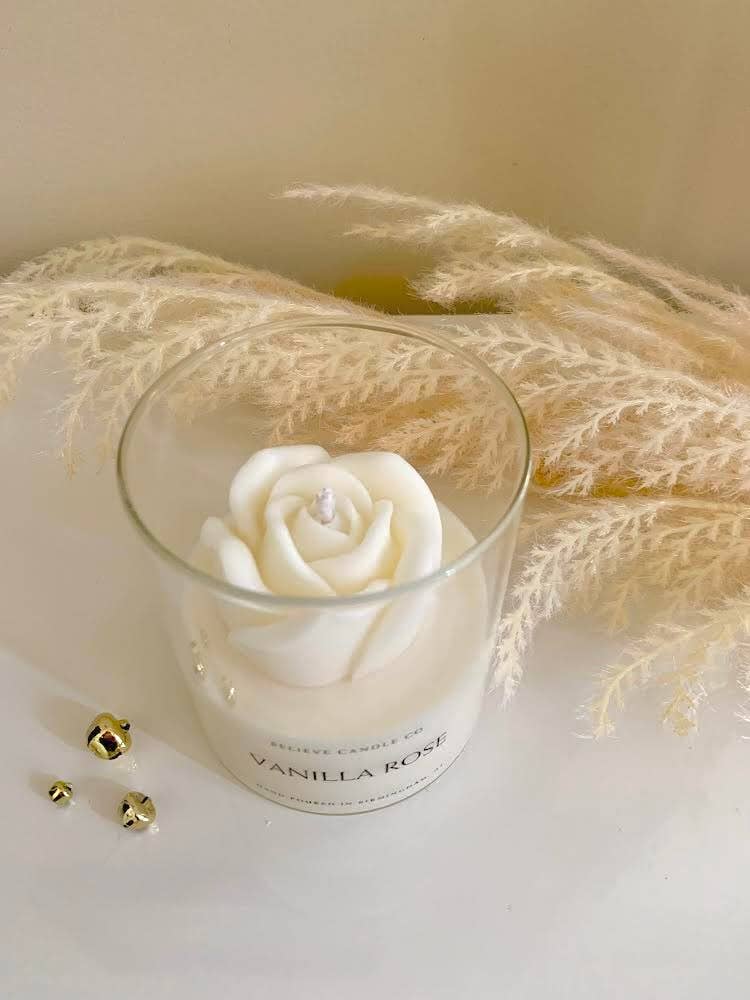 Believe Candle – wholesale Novelty candle – Vanilla Rose Candle5