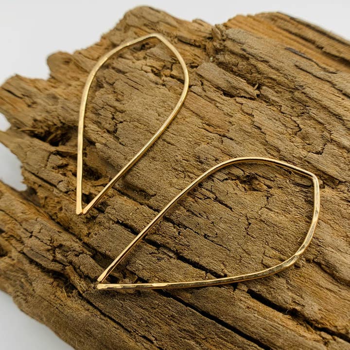 Rachel Renee Jewelry - Wholesale Hoop Earrings - STEVIE Dainty Dewdrop Threader3