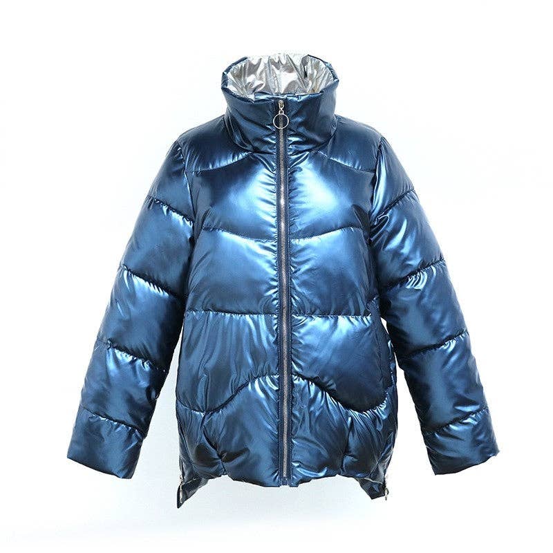 kycozy - Wholesale Puffer Jacket - Women's - Long Sleeves Solid Short Thick Winter Coat2