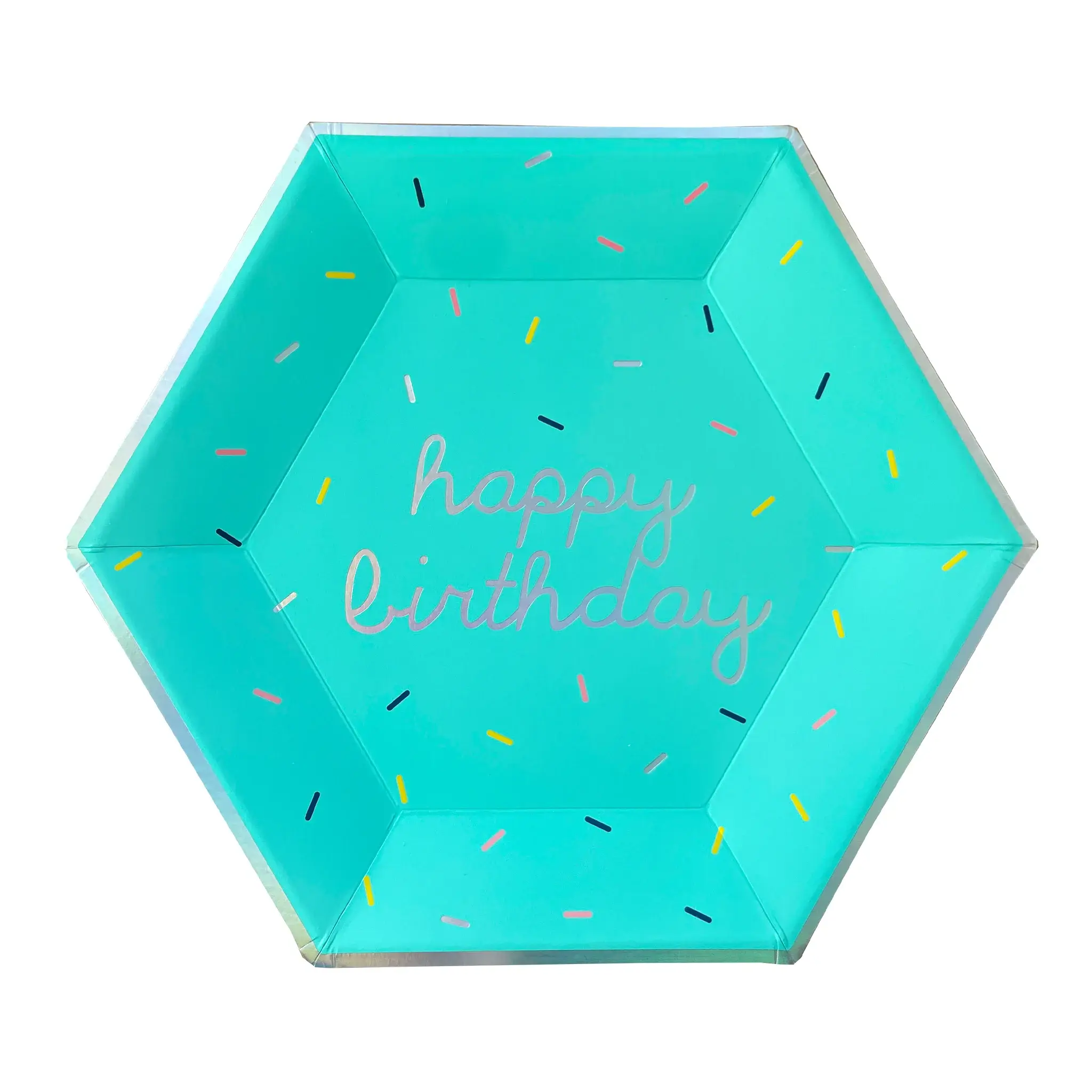 Harlow & Grey - Wholesale Disposable Tableware Pack - Sprinkles - Bright Happy Birthday Kit (60-Piece Party Pack)4