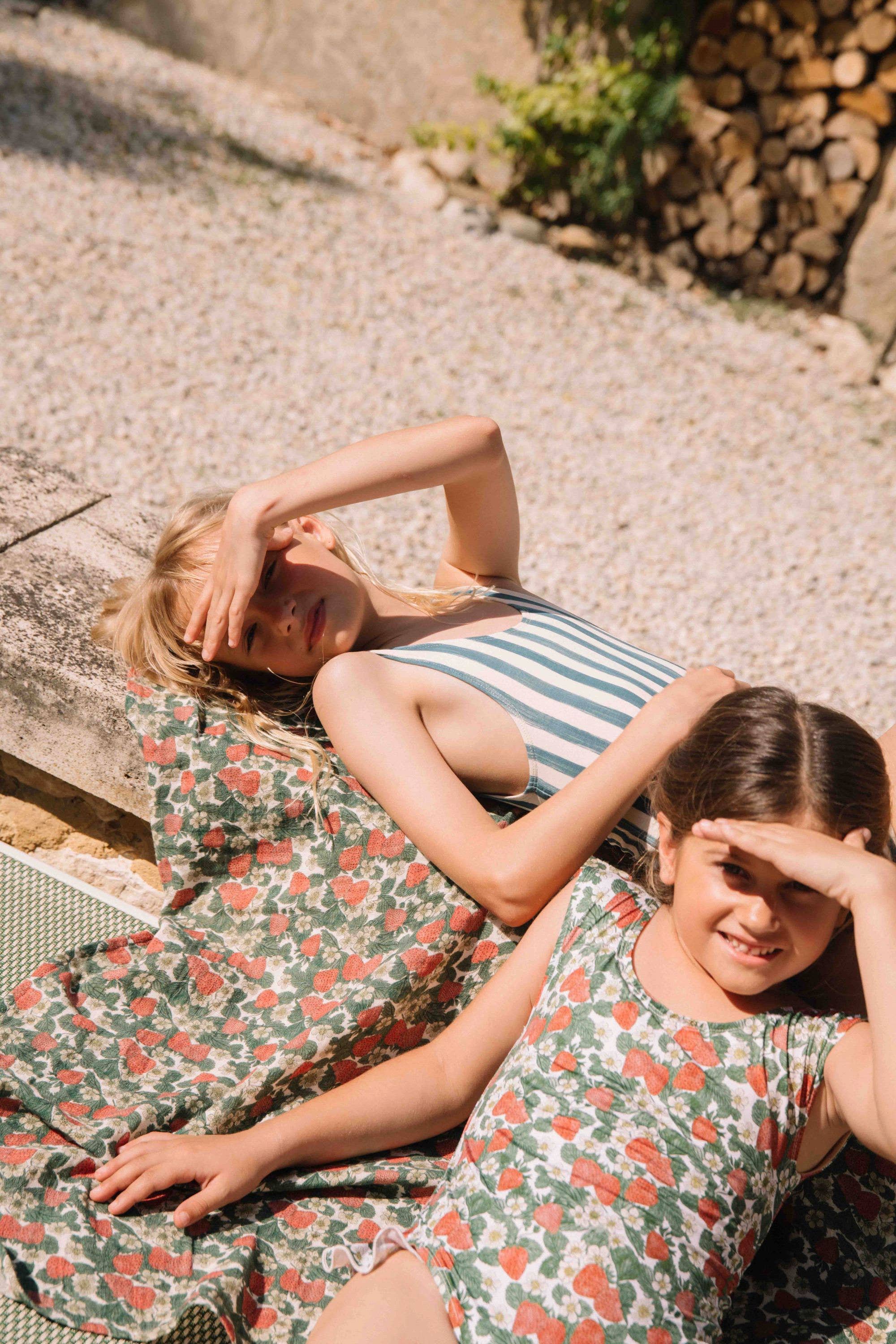 Studio Bohème Paris - Wholesale One Piece Swimsuit - Kids - Ballerina Strawberries One-Piece Swimsuit3