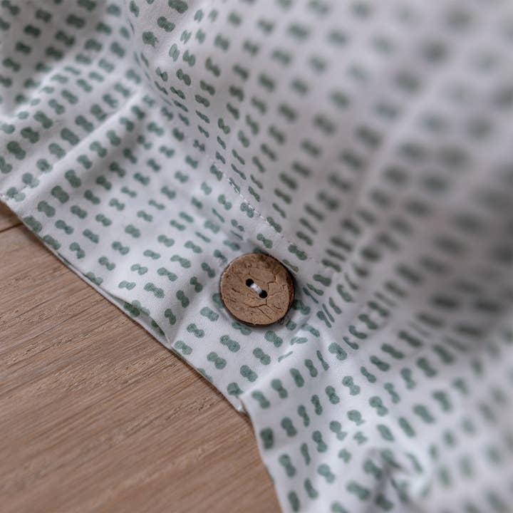 Organic Block-Printed Morse Duvet Covers for wholesale by Sister Moons