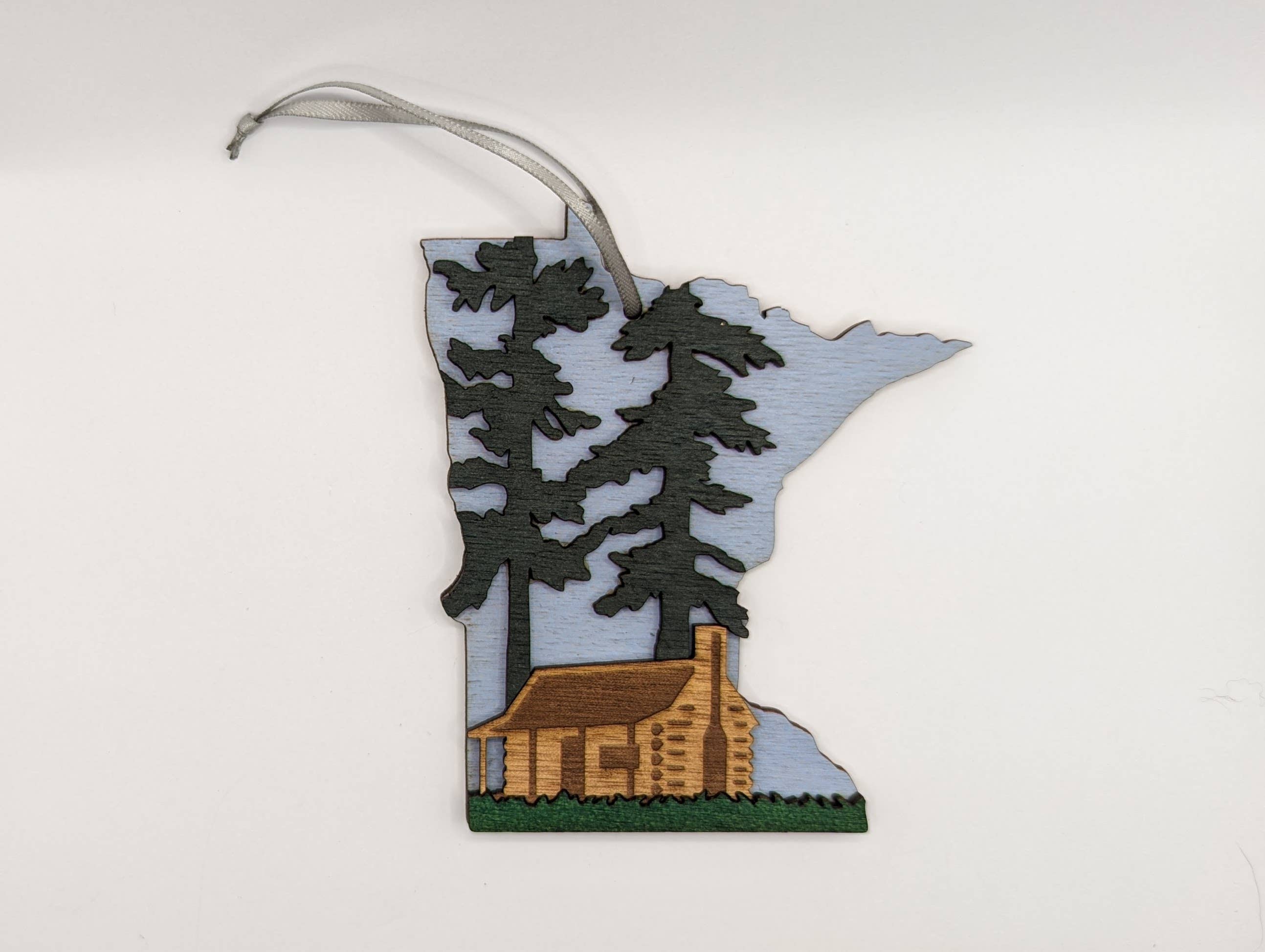 Knit and Nailed - Wholesale Ornament - Minnesota Wood Ornament Art 5" varieties3