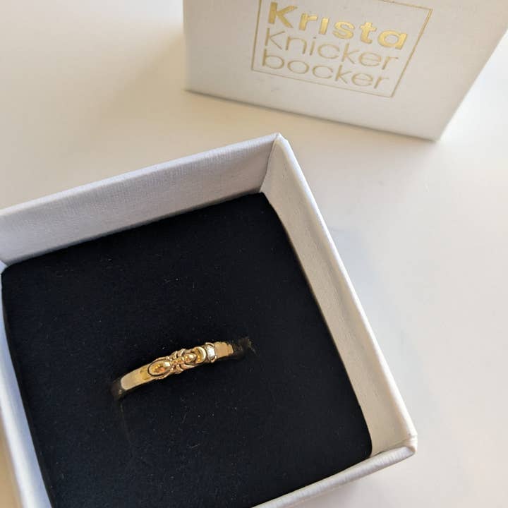 Ant Stacker Ring for wholesale by Krista Knickerbocker Designs