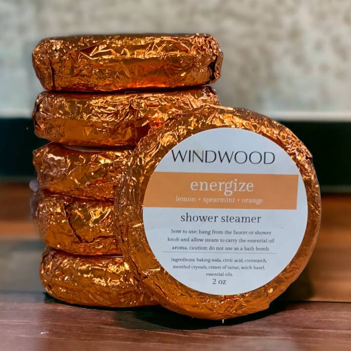 Energize douchestomer voor wholesale door Windwood Soap