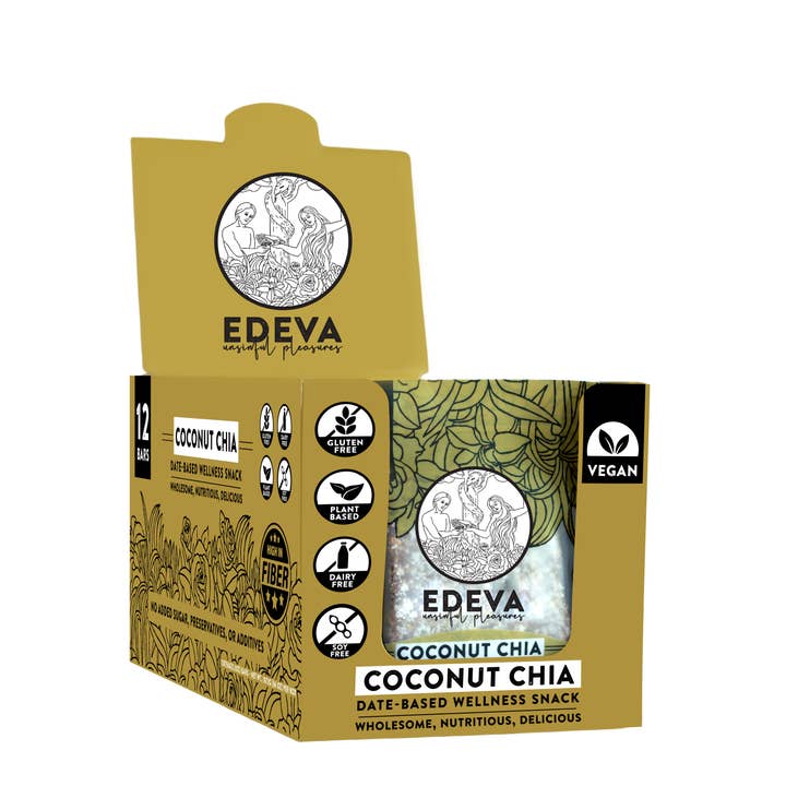 Kokosnuss-Chia-Wellnessriegel für den Großhandel von Eden's Unsinful Pleasures