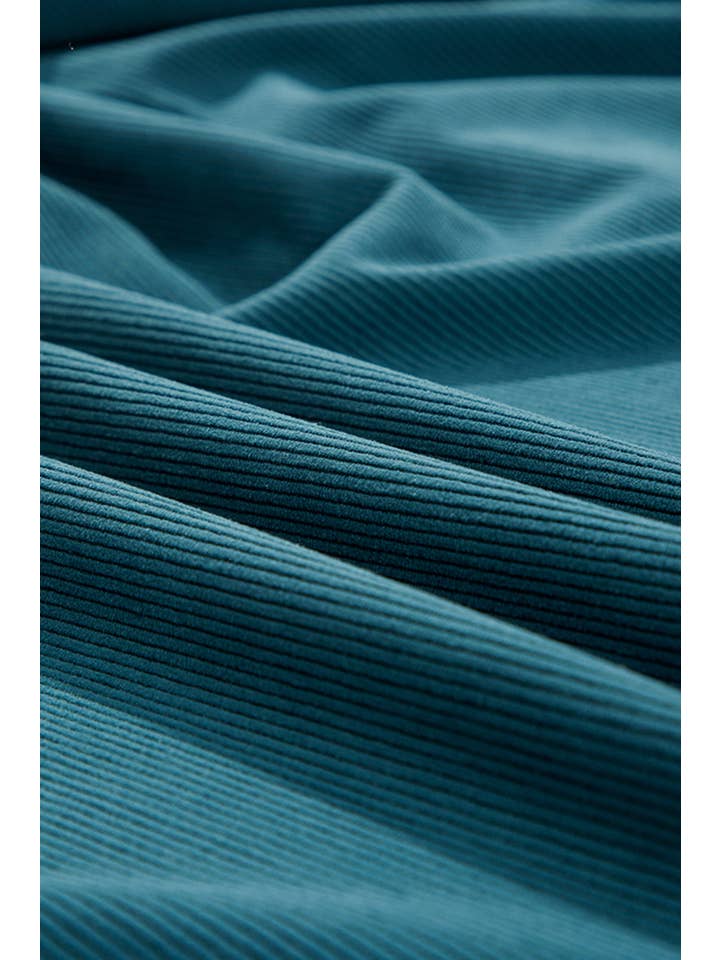 PRETTY BASH - Wholesale Dress - Women's - Solid Corduroy 3/4 Sleeve Snap Button Dress7