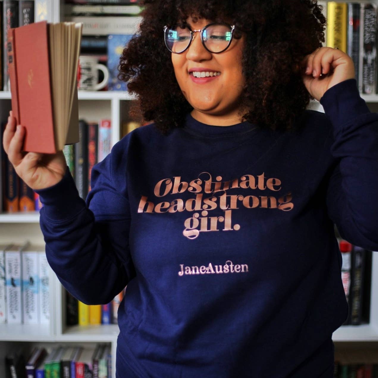Bookishly (No US Import Fees) - Wholesale Graphic Sweatshirt - Women's - Obstinate Headstrong Girl Bookish Sweatshirt1