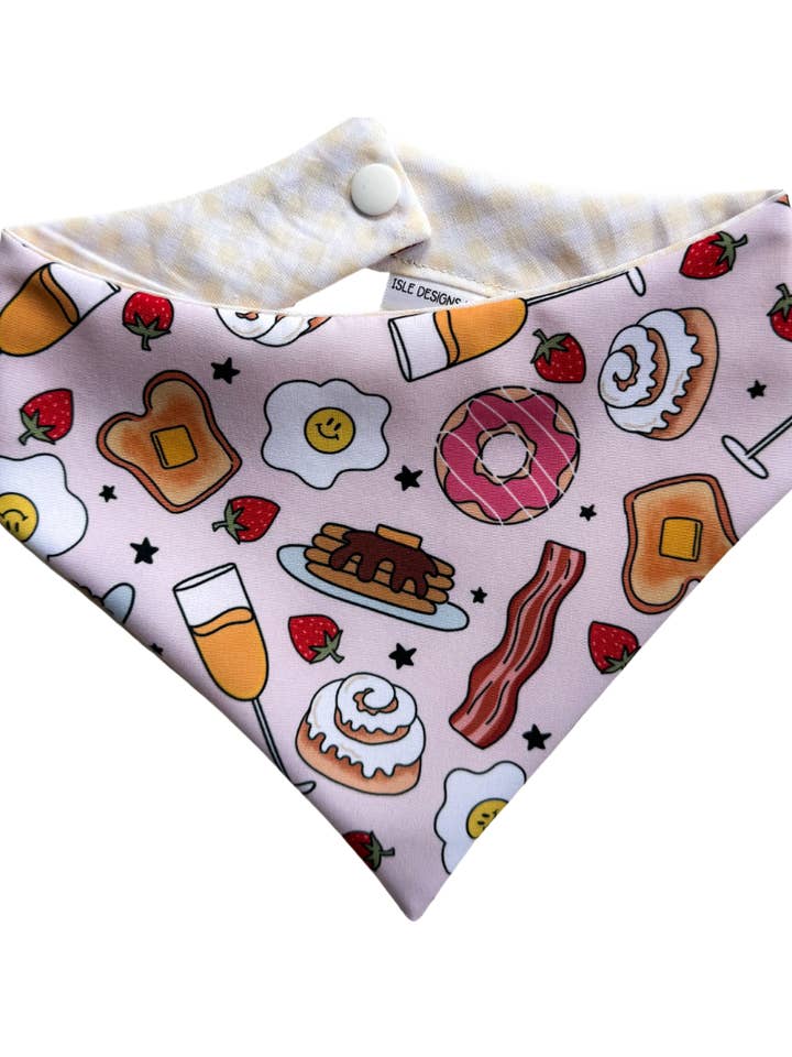Brunch Reversible Pet Bandana for wholesale by Isle Designs NY