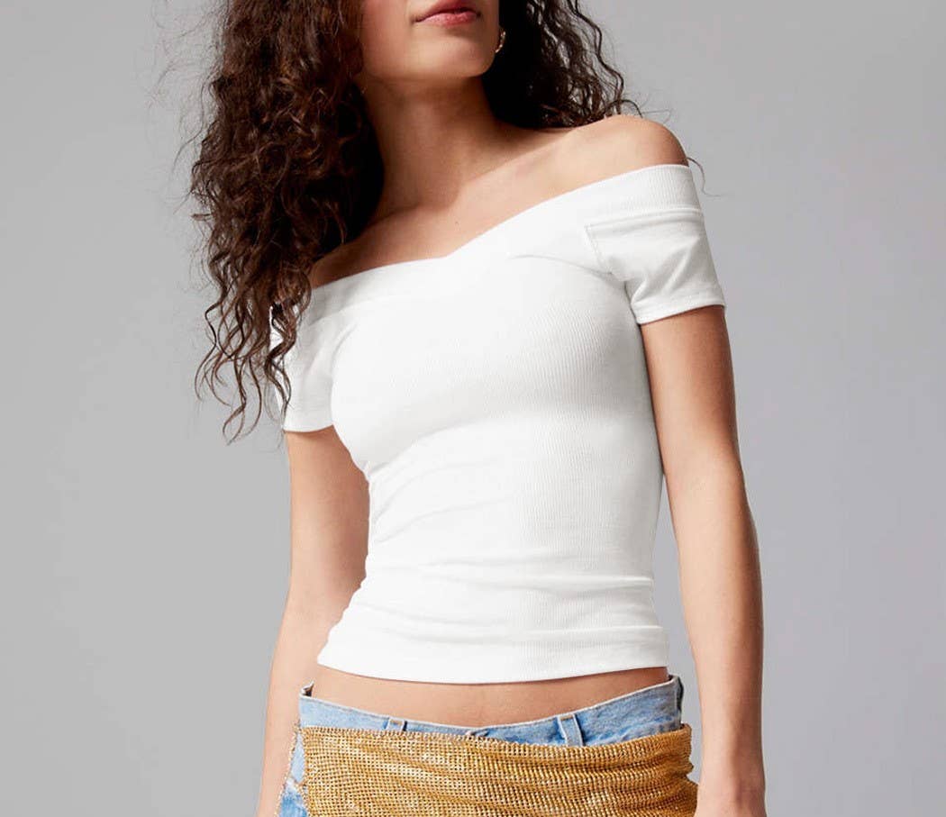 HIDDENBRAND - Wholesale Knit Top - Women's - Slim Solid Color Bottom Shirt T-Shirt0