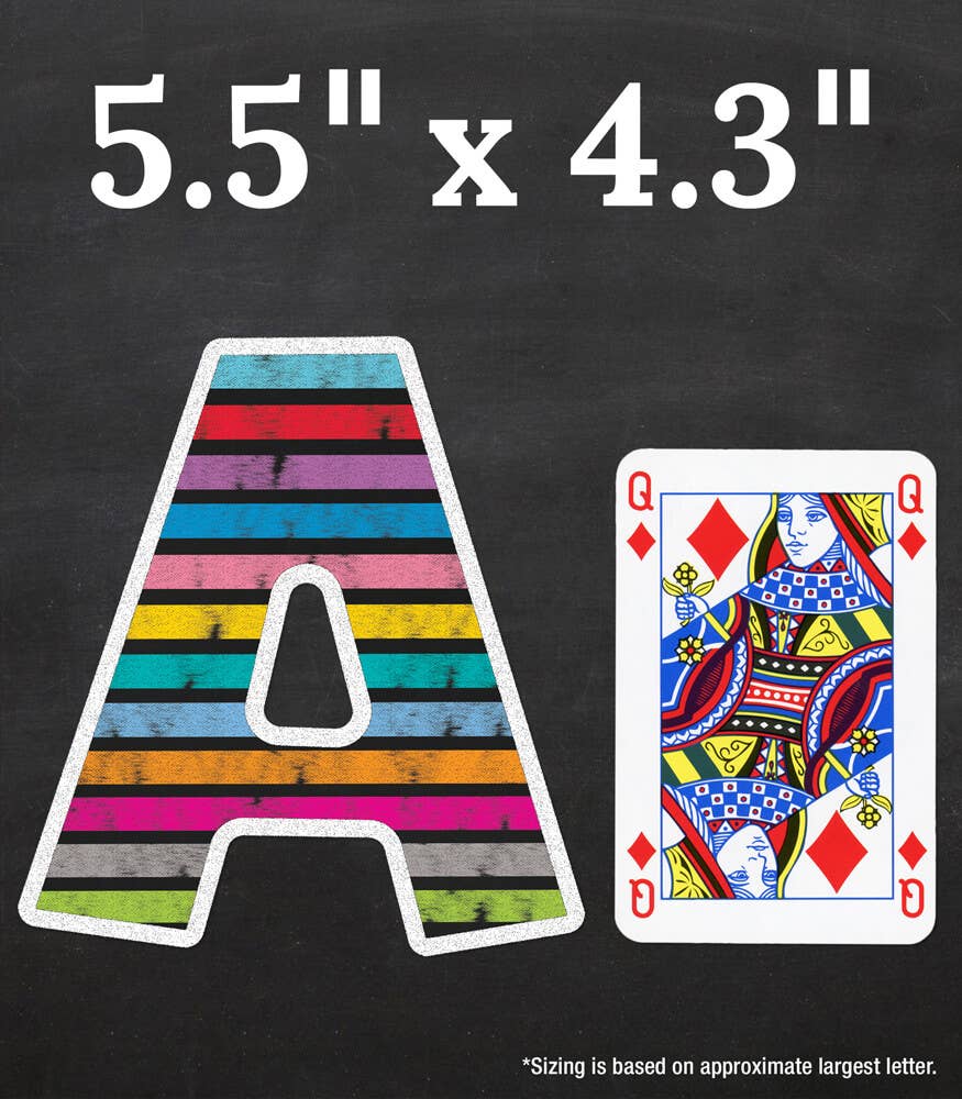 Carson Dellosa Education - Wholesale Cutouts - Colorful Chalkboard Bulletin Board Letters2