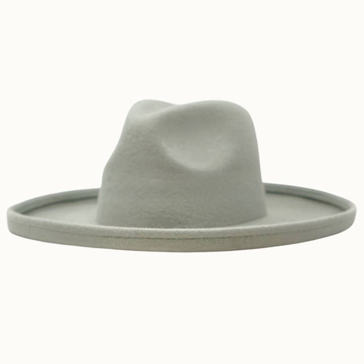 Olive & Pique - Vendita all'ingrosso Fedora - Unisex - OWEN - Matita in feltro 100% lana Brim Rancher, color salvia1
