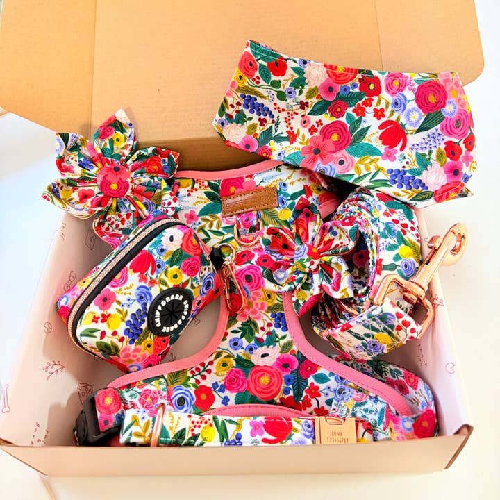 Morning Floral Signature Bloomtie™ - Mega Bundle (D Ring) for wholesale by Sniff & Bark