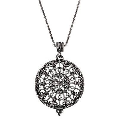 TheTizana - Wholesale Pendant/Charm Necklace - Byzantine Filigree 6 Times Magnifier Magnifying Glass Slidin1