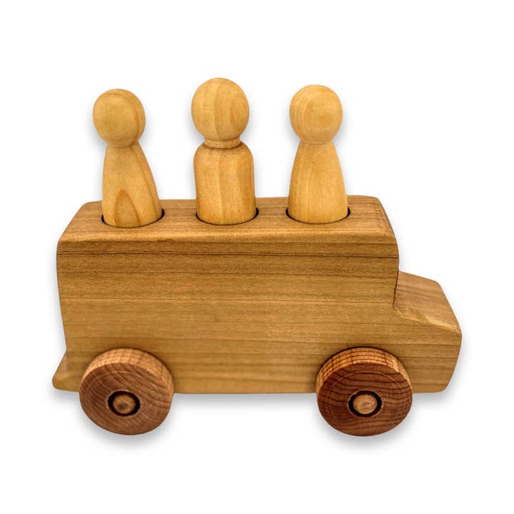 Wooden Bus for wholesale by Farmhouse Friends