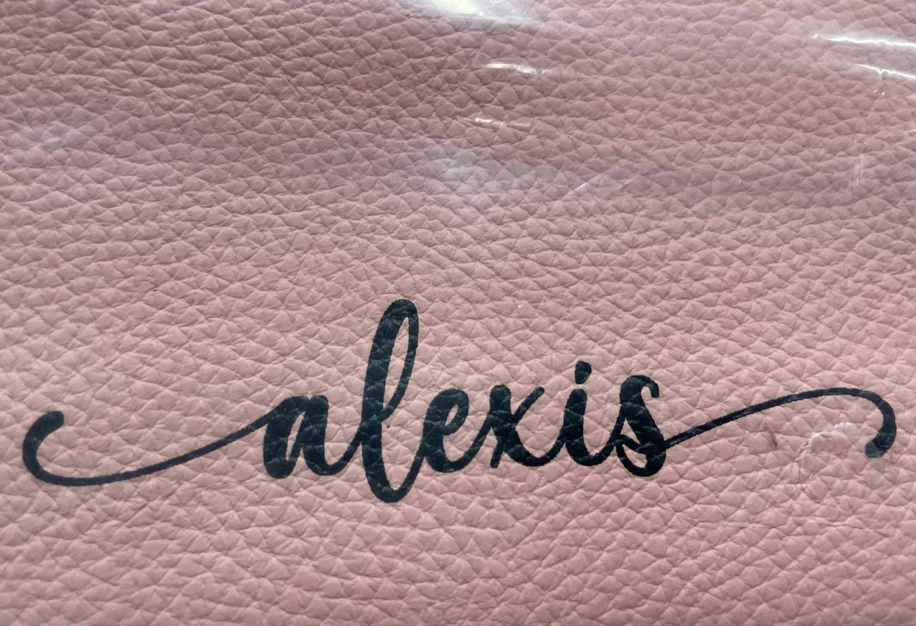 The Classy Cloth WS - Wholesale Make-up/cosmetic bag - Pebble Leather Cosmetic Bag - Monogrammed21