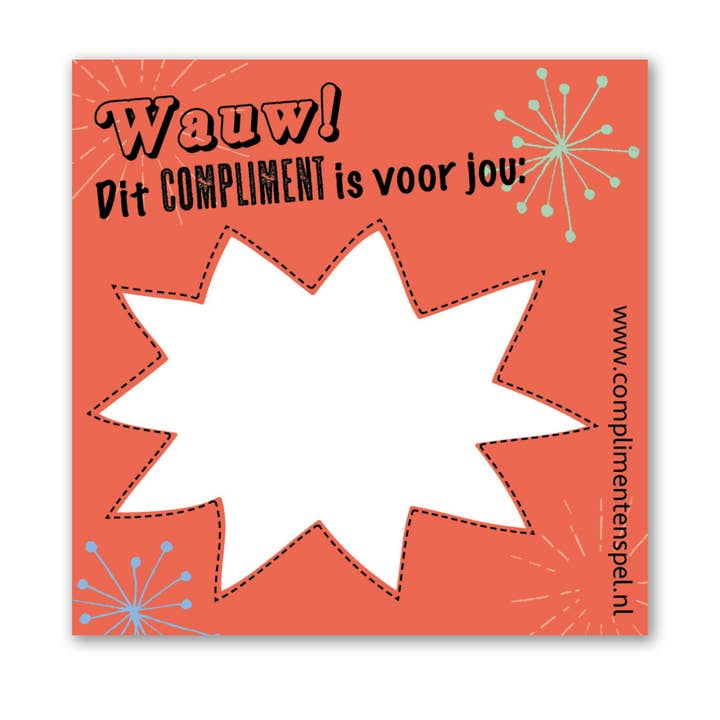 complimentenspel - Wholesale Sticker - Negen verschillende Complimenten Post-Its