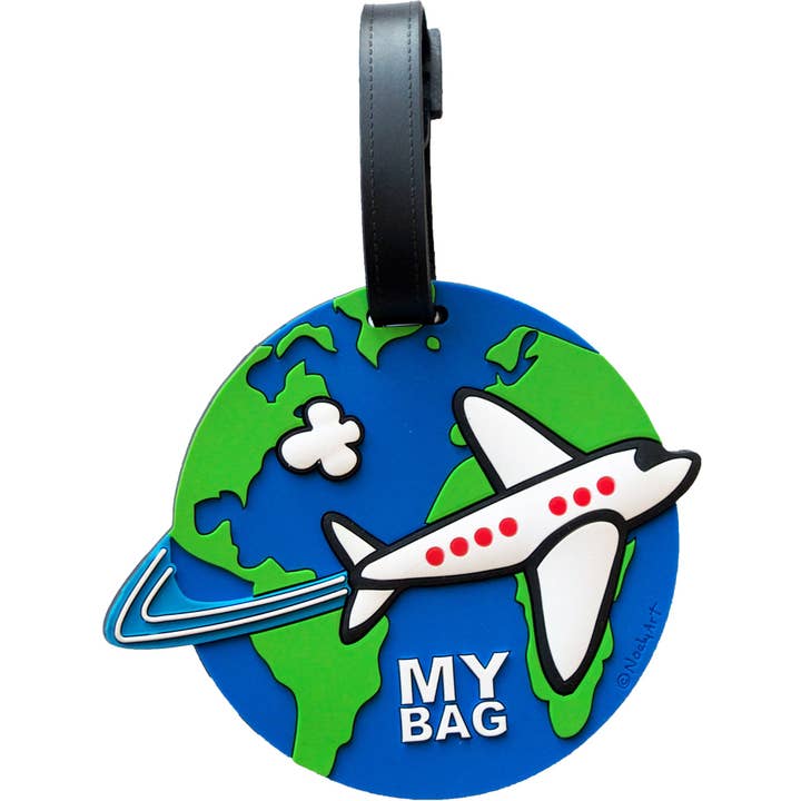 Mary Ellis - Wholesale Luggage Tag - Airplane 3-D Luggage Tag | Fun Bag Tag | Suitcase ID Tag