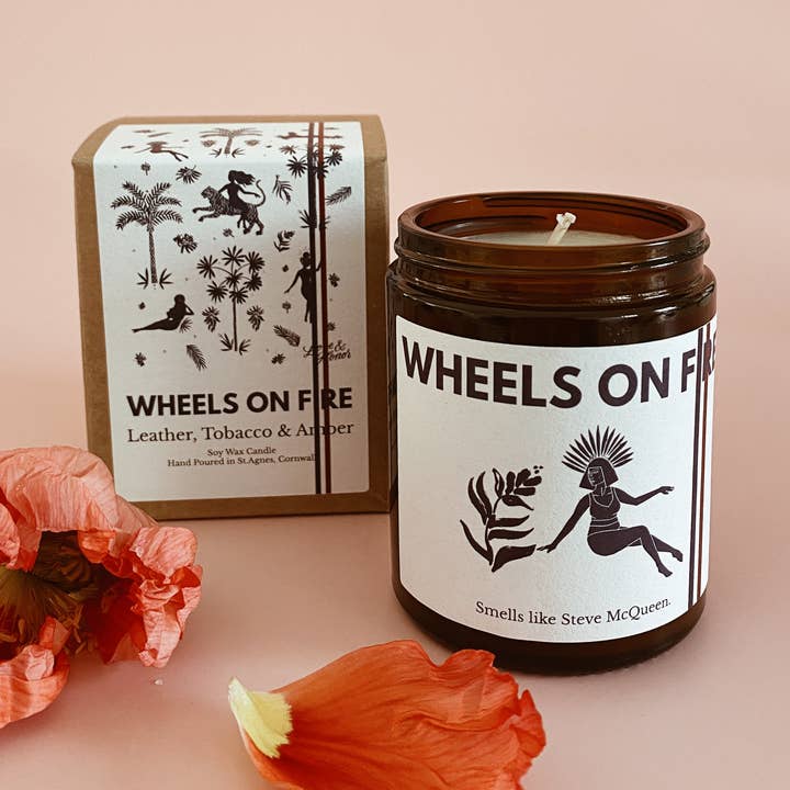 Hjul i brand - Midi Vegansk Soy Wax 180ml Candle for engroshandel hos Les Boujies