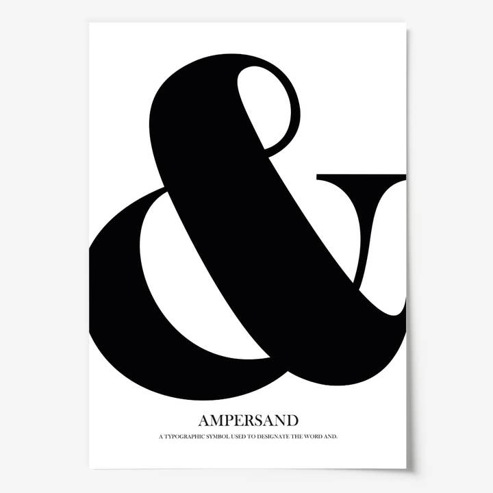 Tales by Jen - Wholesale Poster - poster 'Ampersand'1