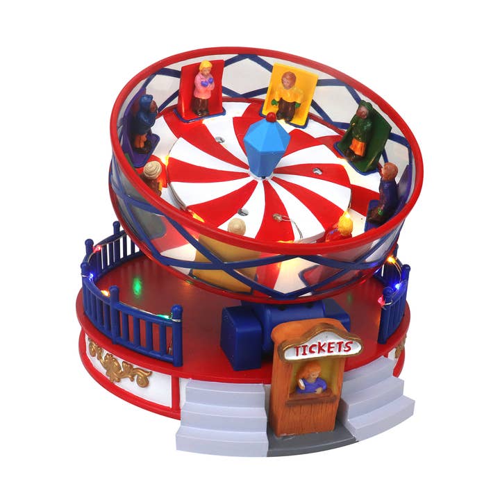 Carnival Round Up Pre-lit Winter Snow Village for wholesale by Top Treasures