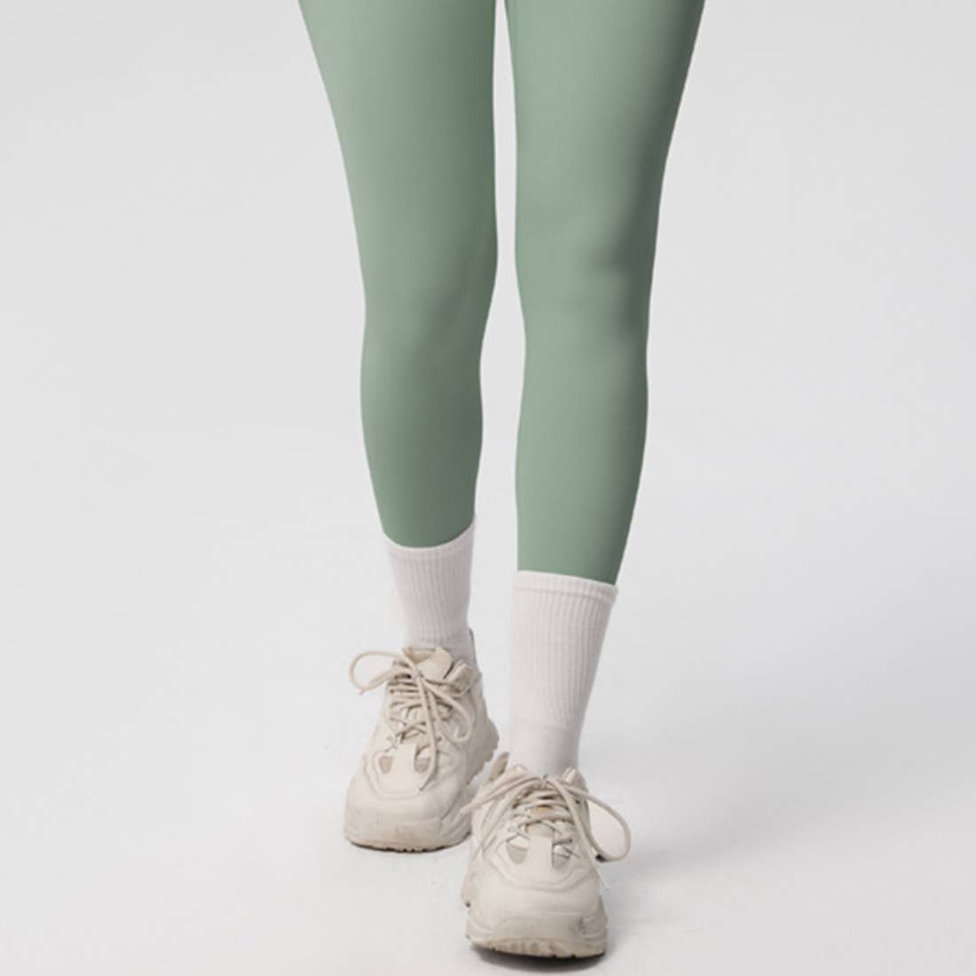 Sodalemon - Wholesale Activewear Set - Women's - Women High-Waist Yoga Set:Cropped Long Sleeve Top + Leggings19