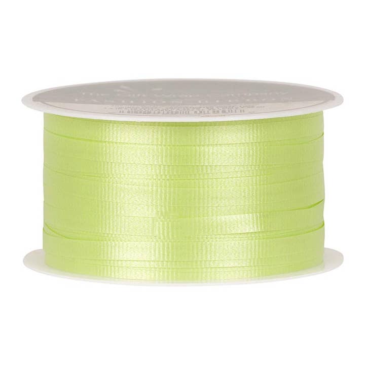 Lime High Gloss Ribbon for wholesale by The Gift Wrap Company