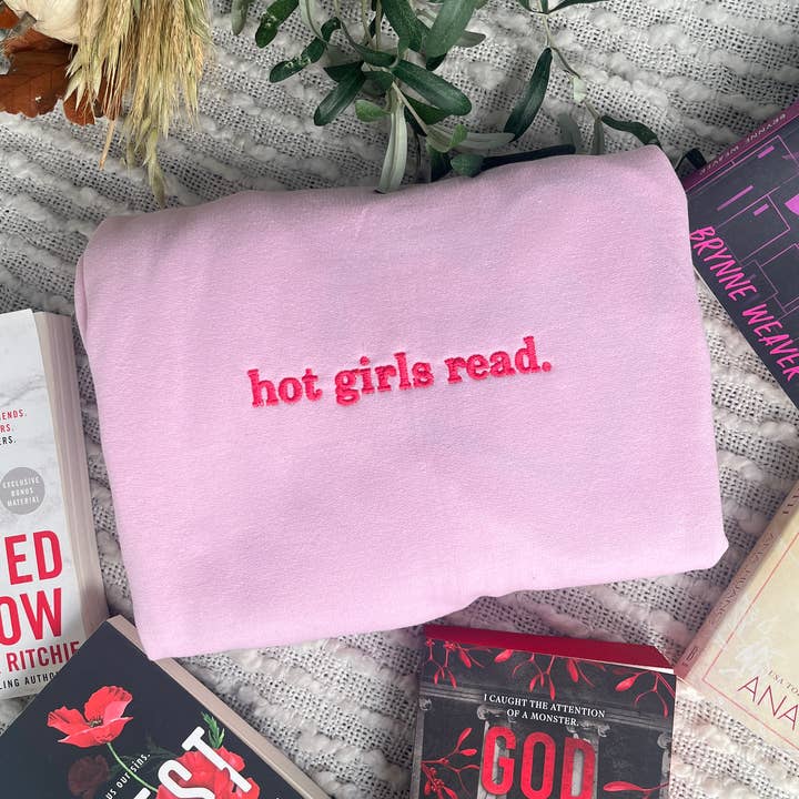 Threaded By Sabrina – Engroshandel Sweatshirt - Unisex – Hot Girls Read Sweatshirt - Faire Eksklusiv0