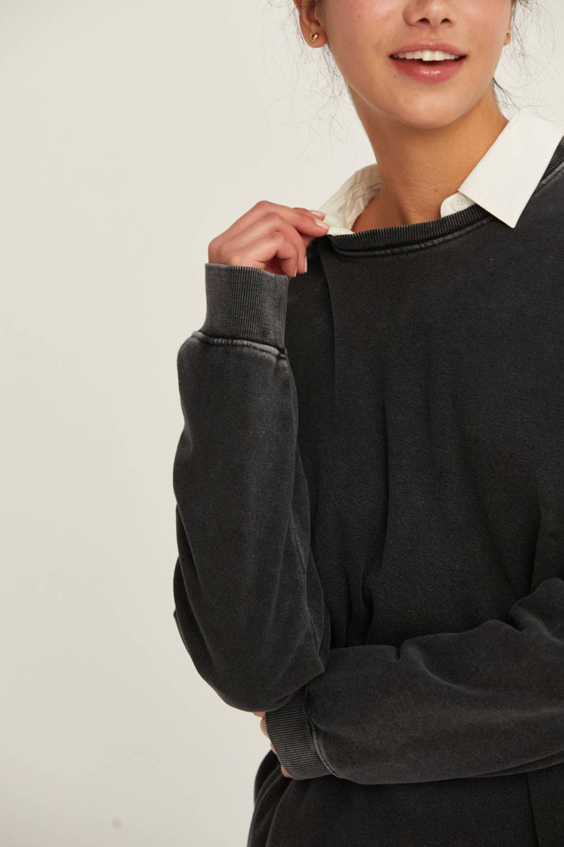 HYFVE – wholesale Dress – Women's – Mineral Washed Oversized Mini Sweatshirt Dress18