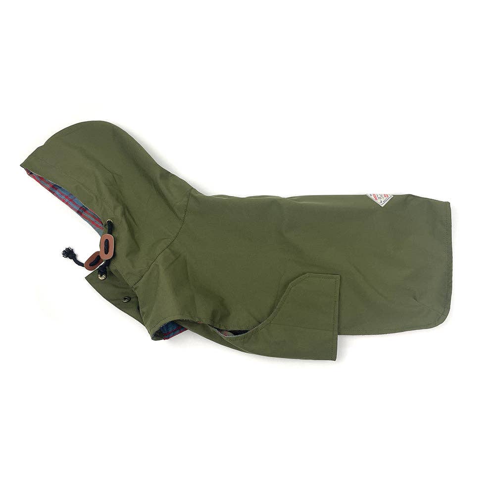 Milltown Brand - Wholesale Pet Raincoat - Dog - Dog Rain Poncho - Olive Green2