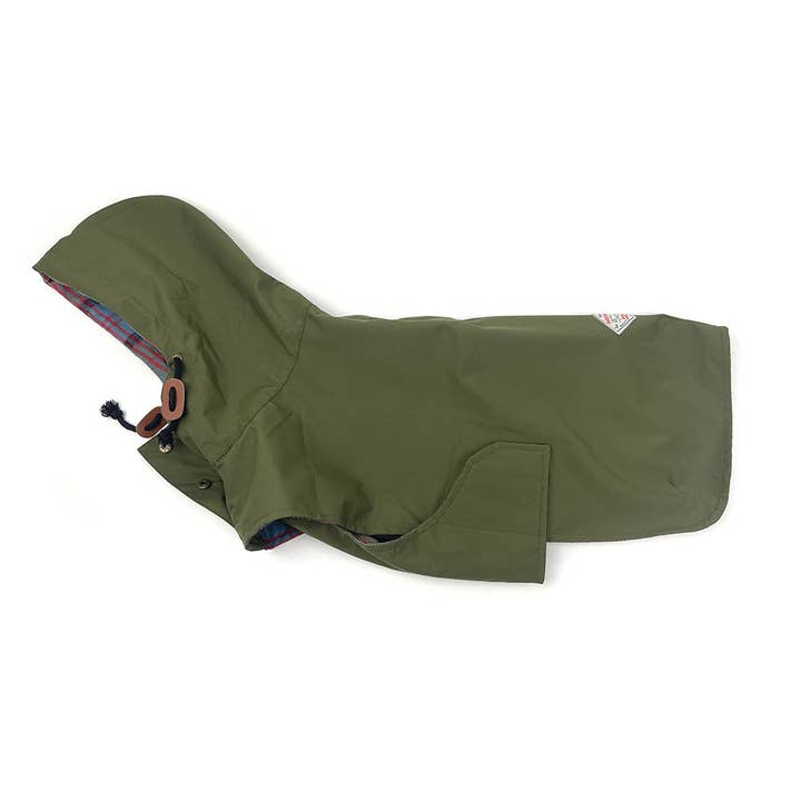 Milltown Brand - Wholesale Pet Raincoat - Dog - Dog Rain Poncho - Olive Green2
