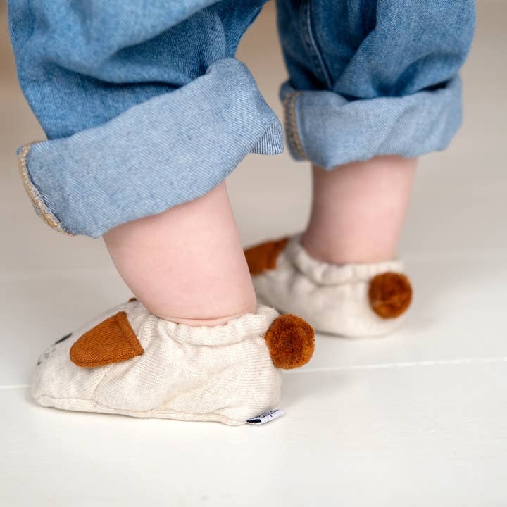 Sophie Home Ltd - Wholesale Booties - Baby - Cotton Knit Baby Booties - Dog