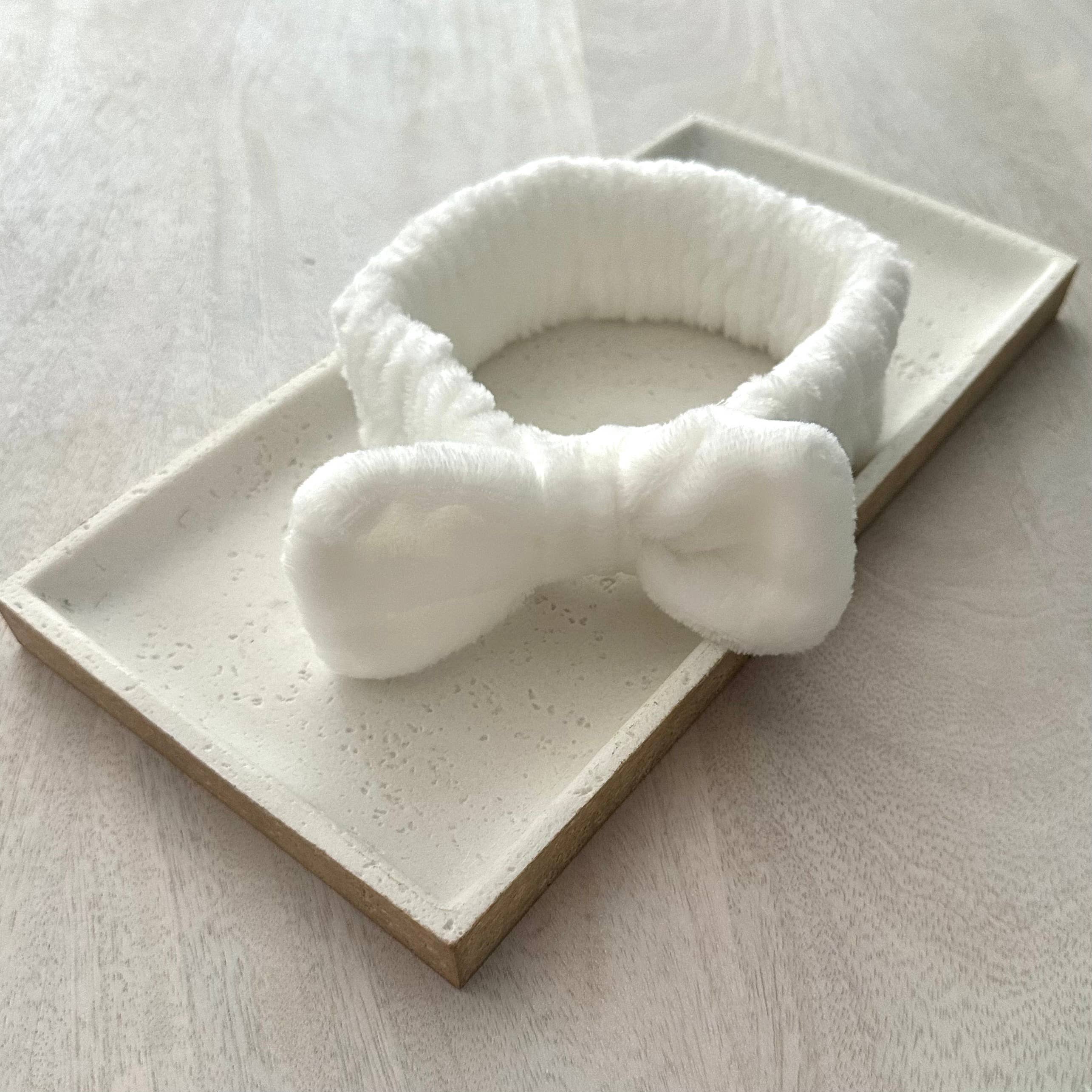 GreenWave – wholesale Spa headband – Coquette Beauty Spa Bow Headband White2