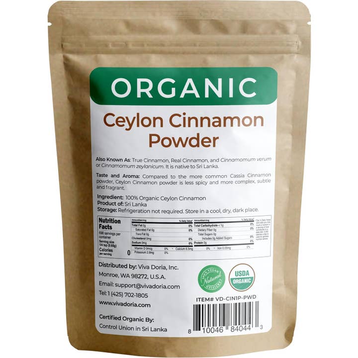 VIVA DORIA INC. - Wholesale Brownie Mix - Organic Ceylon Cinnamon Powder 16 OZ1