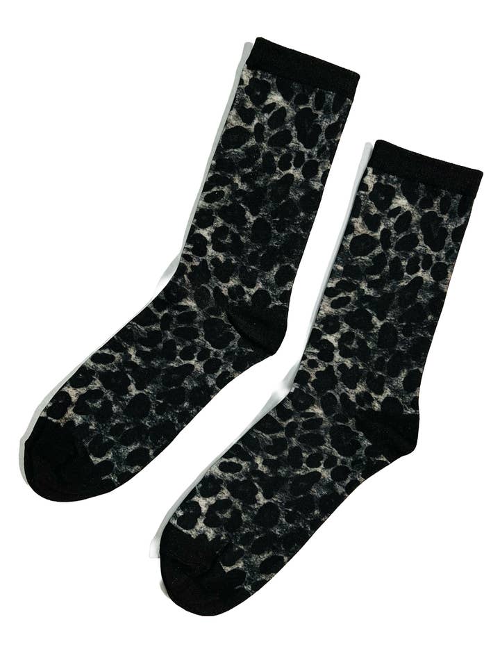 Witchwood Bags - Wholesale Socks - Women's - Novelty Socks - Black Leopard