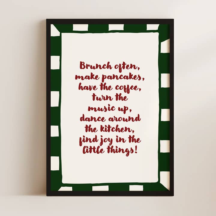 Brunch Ofta Citat Väggkonst Print för wholesale av Alluvion