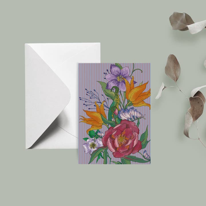 Greeting Card "Floral" By Natalia Brekhova for wholesale by DISPLEJ