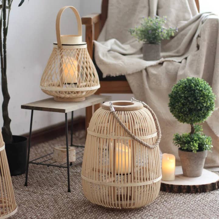 BRECK + FOX - Wholesale Lantern - Rattan Lanterns1