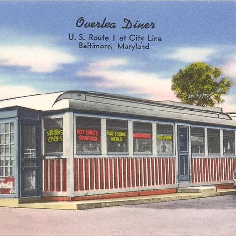 Art Print RS-270 Overlea Diner, Baltimore for wholesale by Found Image Press