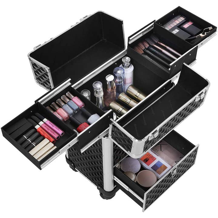 Mia Home - Wholesale Makeup Storage Box - Nancy's Make-Up Case - Trolley Multi-Case Jewellery Box -...