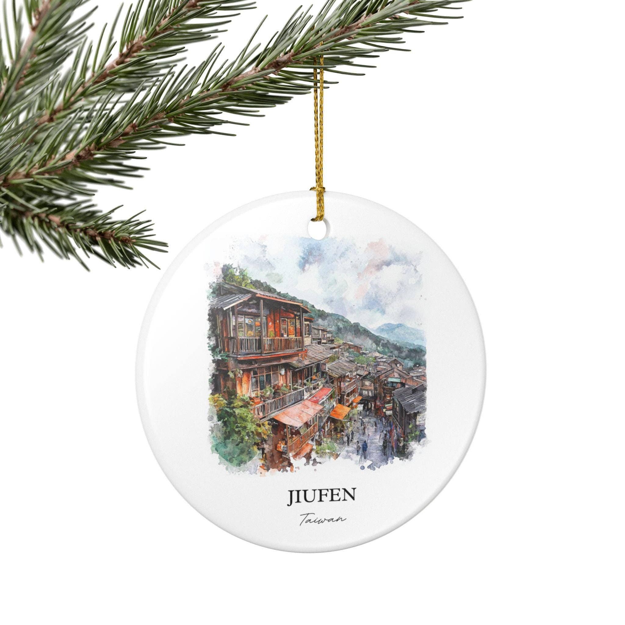 Premium Travel Art - Wholesale Ornament - Jiufen Taiwan Ornament: Unique Jiufen Souvenir, Jiufen Xmas Decor, and Authentic Jiufen Taiwan Gift4